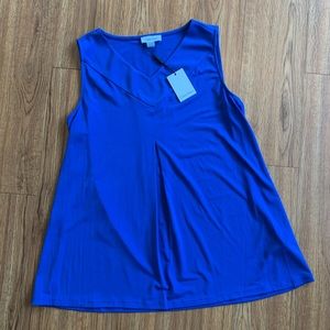 Calvin Klein Sleeveless Blouse Blue Size Medium
